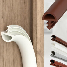 Rubber Door Window Seal Strip Silicone Seal D Shape Bulb Type White 1cm Wide 50M White 50m/164ft Ref: 4772