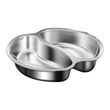 Food pot with ergonomic handle, smooth surfaces, easy to clean, heatresistant