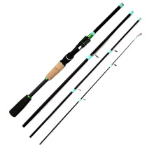 Fishing Rod 1.82.1m Ultralight Carbon Travel Lure Pole Casting Baitcasting Rod With EVA Handle 4/5 Sections