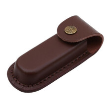 Leather Knife Bag, Belt Bag, Brown Leather Case, Folding Knife Case Gift for Knife Lovers