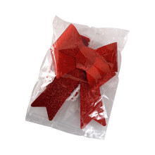 Nœud papillon scintillant en Polyester, ornement pour-Rouge