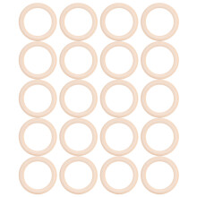 Baby Teething Ring, Smooth Appearance Wooden Rings For Stimulating Sensory Skills And Creative Diy Works In Diy Crafts Using Eco Friendly Natural Wood