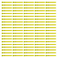Bandes de pattes de volaille numérotées, pour-Jaune