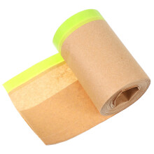 Kraft Paper Masking Paper, PreGlued Colour Covering Paper for Paint Protection for Car, Furniture, DIY Projects, Comprehensive Protection Ref: 2006