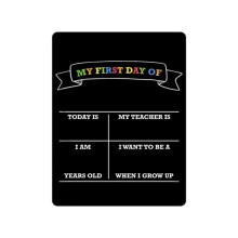 First/Last Day of School Sign Double Sided Chalkboard-21x29cm