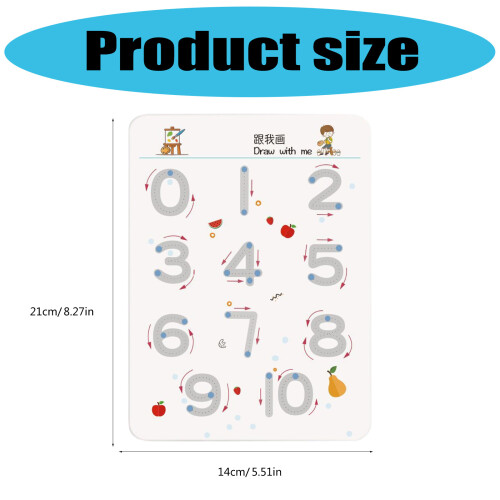 64 Sheets Toddler Handwriting Practice Book Erasable Tracing 2