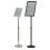 A3 Adjustable Menu Stand - Black, Round Corners 1