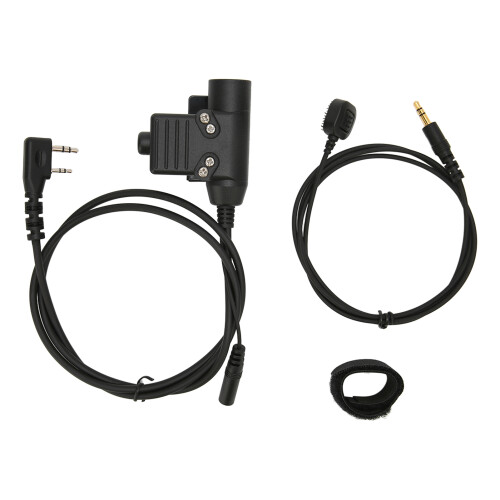Τακτικά ακουστικά Push-to-Talk Adapter για ραδιόφωνα Baofeng Kenwood, καθαρή μετάδοση ήχου, 1