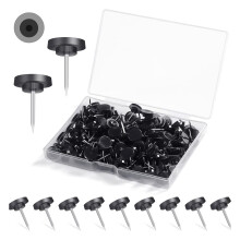 Round Flat Push Pin 150Pcs Flat Head Pushpin Cork Notice Board