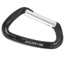 Heavy Duty Carabiner Clip Exceptional Strength Durable Lightweight Aviation Aluminum Quick Locking Hook For Mountaineering Rock Climbing Ice Climbing