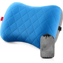 Camping Pillow, Ergonomic Inflatable Travel Support with Ultralight Compact Compressible Portable Design for Outdoor Adventures, Multifunctional Use f