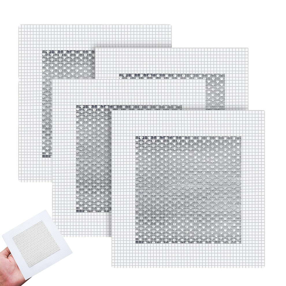 Heavy Duty Wall Repair Kit, Self-Adhesive Mesh For Seamless Fixes, Aluminum Mesh Patches, Wall Mending Agent, Long Time Without Damage, Suitable For H 9198585191952