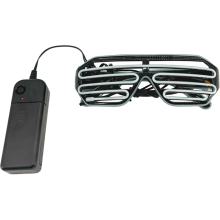 Leuchtbrille mit konstantem Licht, einfacher Bedienung und ergonomischem Rahmen für nächtliche Unterhaltung, blinkende LED-Sonnenbrille mit