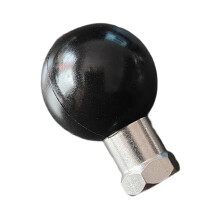 Versatile 25mm ball head adapter for flexible angle adjustment in photo equipment, smartphone mount accessories with M8 thread.