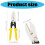 5 Blade Crimping Pliers Practical Alloy Steel Construction For 3
