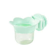 Plastic Hanging Bird Feeder Tulips Design Spill Proof-Green