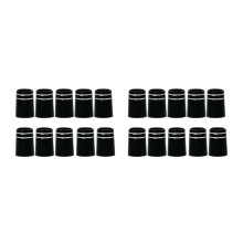 19 x 13.6 x 9.5 mm 0.370 ferrule for racket handles, black sleeves