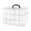 Sorting Boxes, 3Tier Stackable Storage with 30 Compartments, Transparent Plastic Box 1