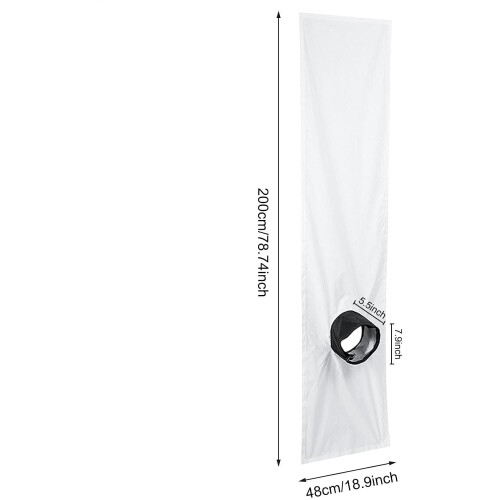 Window Vent Kit, AC Seal Cloth, Baffle, White, Water Resistant Material 2