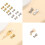 Secure Fit Heart Ear Backs Fadeless Copper Material For-BJ 3