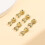 Secure Fit Heart Ear Backs Fadeless Copper Material For-BJ 6