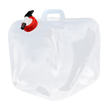 Wiederverwendbarer und wasserdichter, robuster, faltbarer Wasserbehälter, tragbare Feldflasche für die Notfall-Wasservorratung, ergonomisches