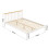 Comfy Living (4ft6 Double, White) Riga Wooden Bed Frame with Kerri  Mattress 2