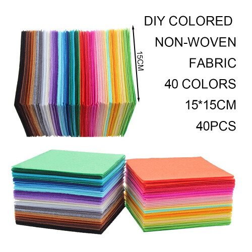 Τετράγωνα χειροτεχνίας DIY, σκληρό χαρτί από τσόχα για ράψιμο χειροτεχνίας patchwork, 2