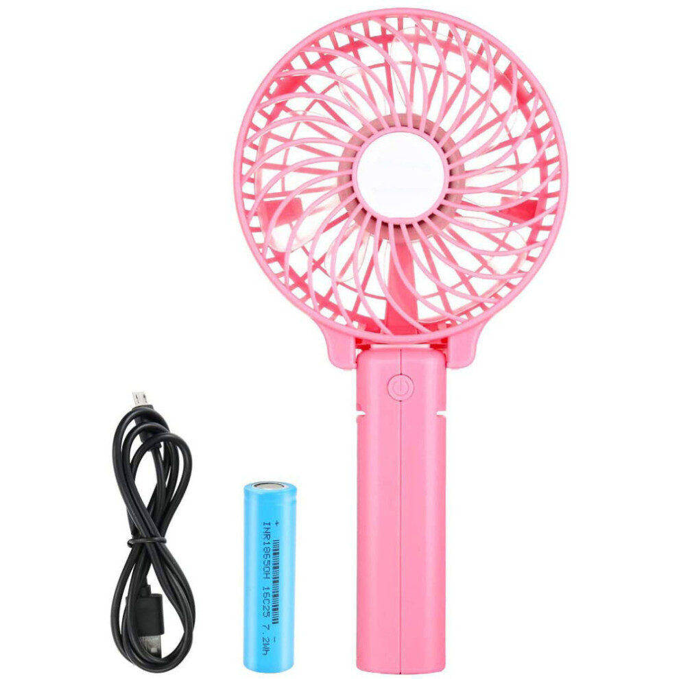 Portable Handheld Fan, 180 Adjustable, Display Electricity, Usb Rechargeable Battery, Quiet Operation, Long Working Time For Outdoor Indoor 9453559766889