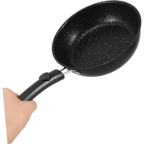 Non Stick Frying Pan Lid Small Omelette Pan Induction Cooking Quick Release 1