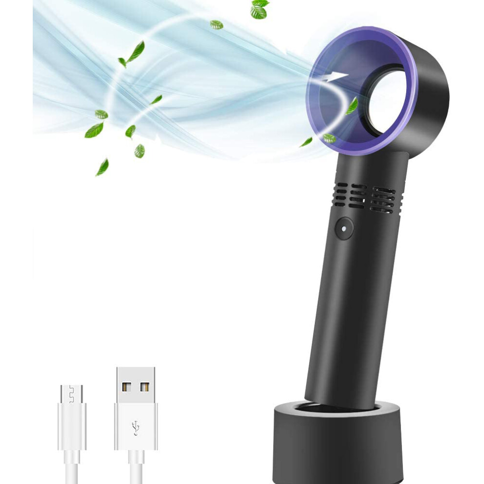 Portable Eyelash Extension Fan, Mini Bladeless Handheld Fan Dryer for Eyelash Application, Air Conditioning Blower with Safe Bladeless Design for Prof