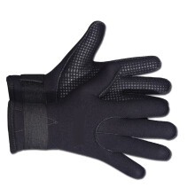 Diving gloves, 3 mm diving gloves men wetsuit gloves snorkeling canoe gloves women spearfishing underwater gloves (Medium) M Black