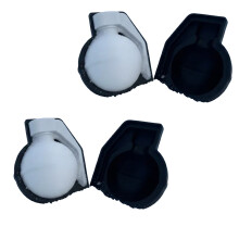 Quick Snow Crafting Mold Grenades Shape Snow Ball-2pcs black