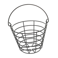 Golf Ball Basket Carry Metal Basket Iron Dark Green