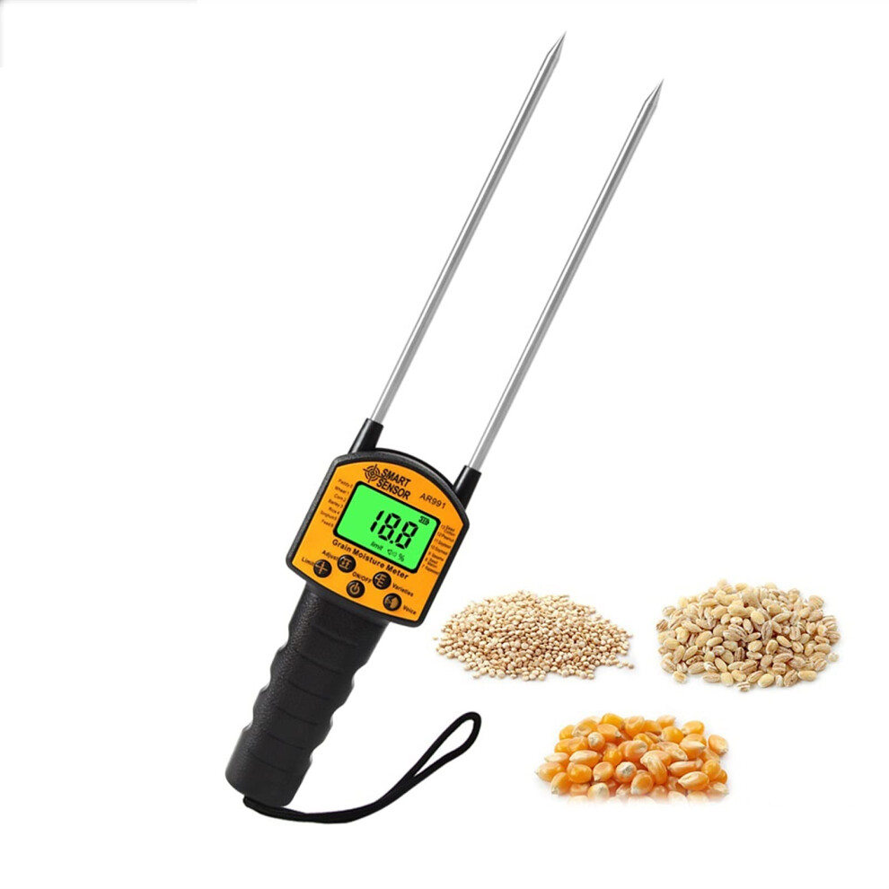 Moisture Meter For Wood, Grain Moisture Meter Grain Moisture Meter Corn, Rice, Wheat Moisture Detection Water Leak Detector 9119770855541