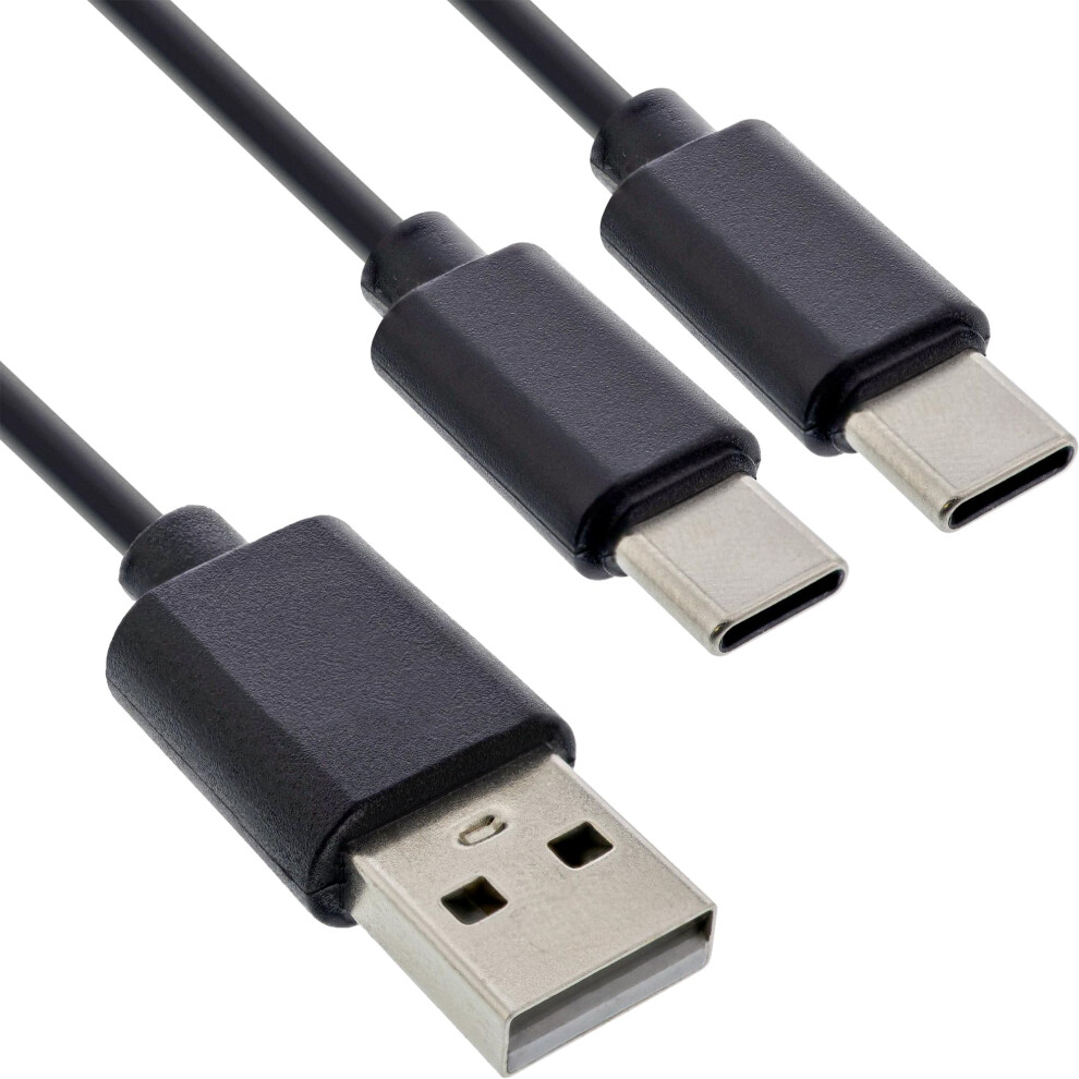2In1 Ycharging Cable, Usba To 2X Usbc, 25 W, 0.5 M 9119770856012