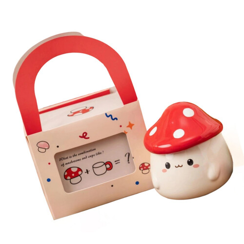 Elegant Mushroom Themed-Russula mushroom handle gift box