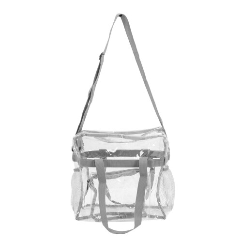 Αδιάβροχη διαφανής τσάντα PVC Tote που εγκρίθηκε από το στάδιο, μεγάλη διαφανής