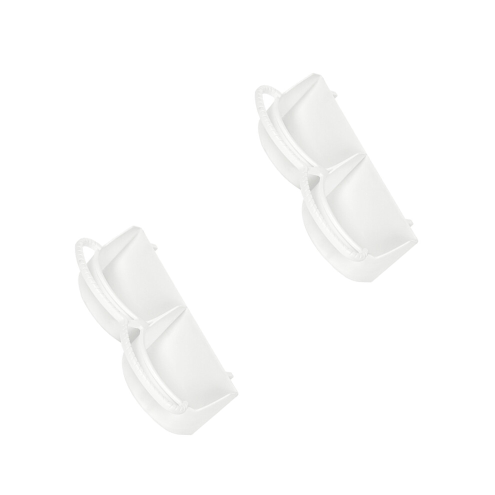 2PCS Hanging Bird Feeder Double Slot Feeding Station with Perch