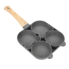 4 Compartment Nonstick Egg Pot Pan Mini Pancake Maker Cooking Tool Aluminum NonStick Omelette Easy to Clean