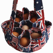 Eierkorb aus Segeltuchstoff mit individueller Tasche, bequemer-1