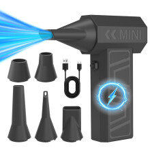 Cordless Fan Light Weight Dust Blower Handheld Engine Fan-Black