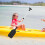 Bootspaddel  telescopic canoe paddle with nonslip grip for students black 2