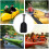 Bootspaddel  telescopic canoe paddle with nonslip grip for students black 3