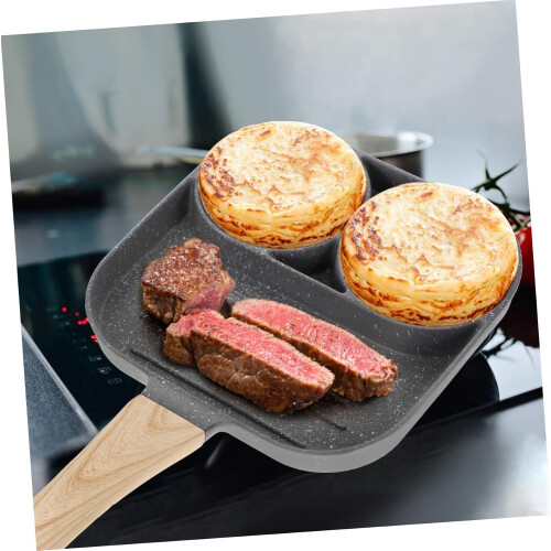 Egg Frying Pan Nonstick Scrambled Egg Maker Omelette Frying Pan Flat Bottom 2