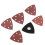 Triangular sandpaper pad for hook and loop sandpaper  Suitable for hardwood 4