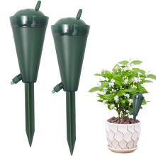 Water Dispenser Plants, Set of 2, Adjustable Flow, 200 ml for Indoor Plants (Green)