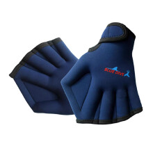 Swimming Gloves with Webbed Heat Duck Palm Water Gloves Snorkel F Hand Gloves for Water Fitness cyan Ref: 7403