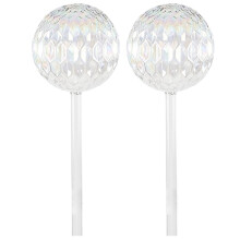 Selfwatering planter use, 2pcs Clear Glass Self Watering Globes, 9 inch shimmering plant watering devices for indoor plants ert Ref: 9427