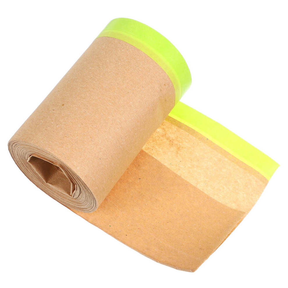 Car Cover Paper Kraft Paper Protective Film Painter's Accessories Pretaped Masking Paper Car Adhesive Tape Assorted Colours 9119770856678